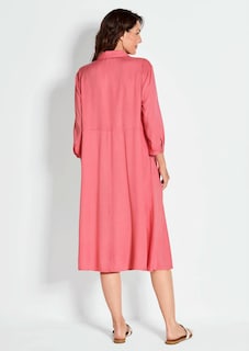 Robe chemisier avec poches latérales thumbnail 3