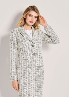 Blazer aus Tweed-Bouclé mit Pailletten thumbnail 2