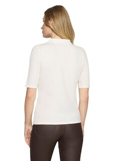 Polo structuré avec col en tricot thumbnail 3