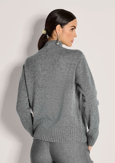Stehkragen-Pullover in edler Melange thumbnail 4