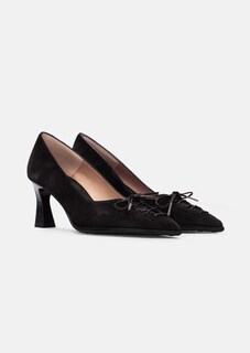 Pumps met bont en sierveters thumbnail 2