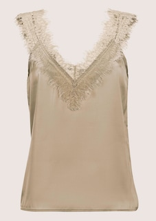 Top en satin avec dentelle thumbnail 7