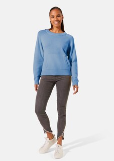 Rundhals-Pullover mit Känguru-Taschen thumbnail 3