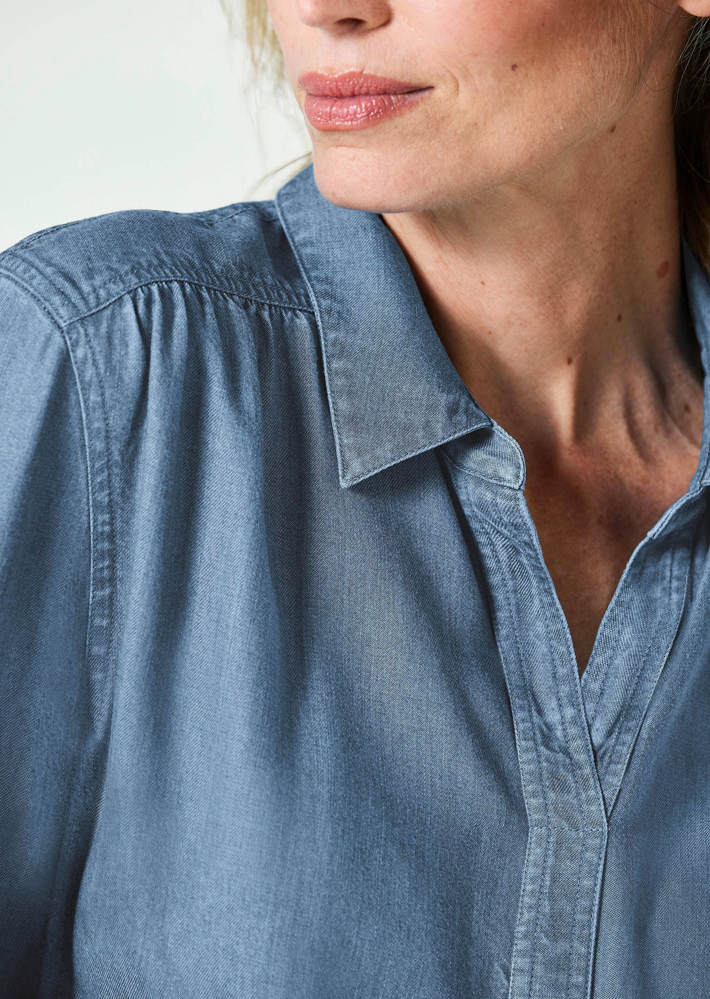 Denim blouse van Tencel thumbnail 5