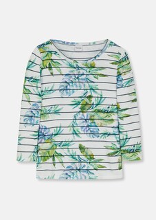 Pullover mit Blätterdruck in Merinoqualität  thumbnail 7