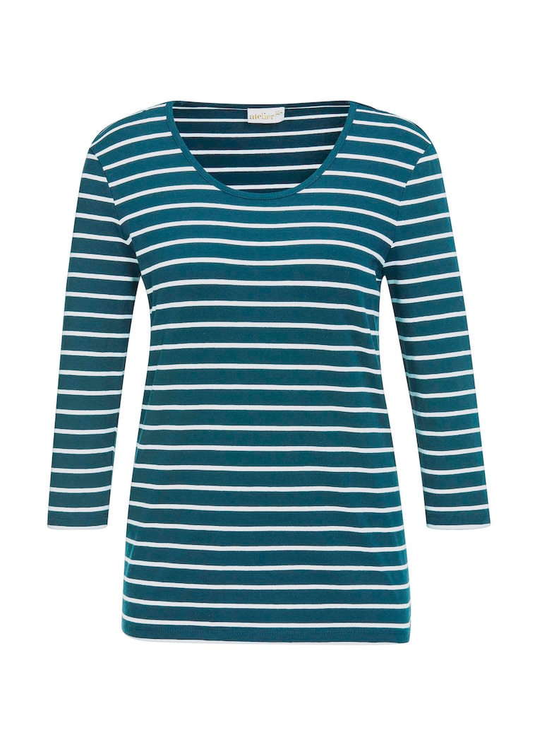 T-shirt à rayures multicolores