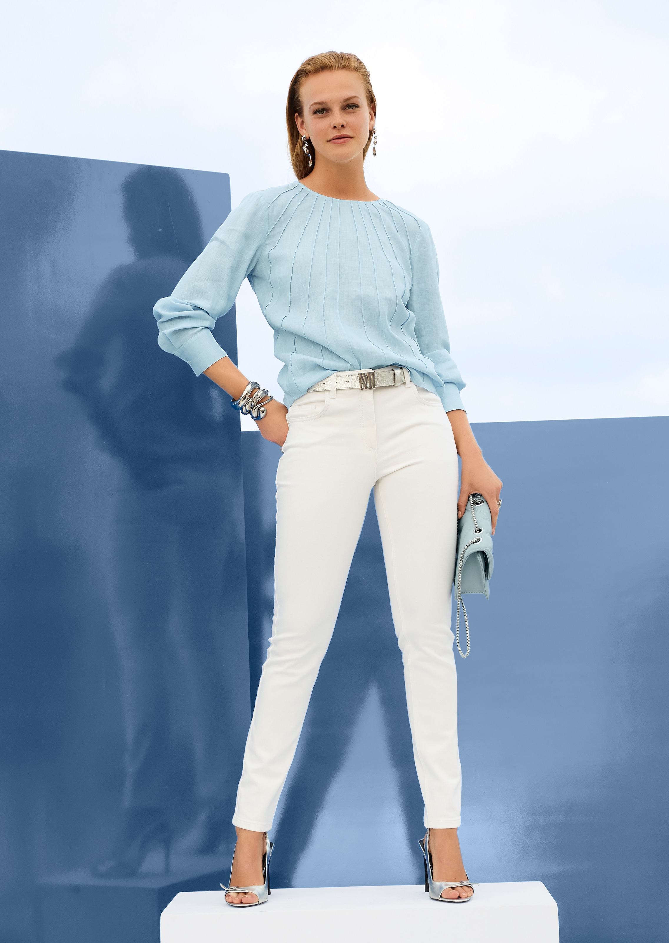 Schlanke Five-Pocket-Jeans