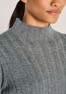 Cashmere stand-up collar jumper thumbnail 6