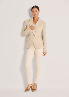 Zweireihiger Blazer aus Strukturjersey thumbnail 3