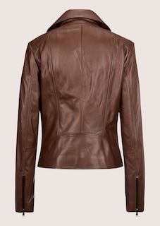 Biker-style leather jacket thumbnail 8