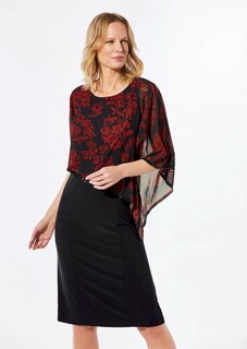 Festliches Kleid mit feinem Chiffonüberwurf thumbnail 1