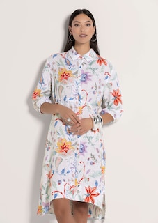 Leinenkleid in Hemdblusenform thumbnail 5