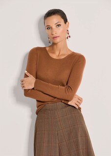 Gerippter Feinstrick-Pullover aus Schurwolle thumbnail 2
