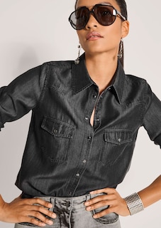 Blouse in denim look thumbnail 5