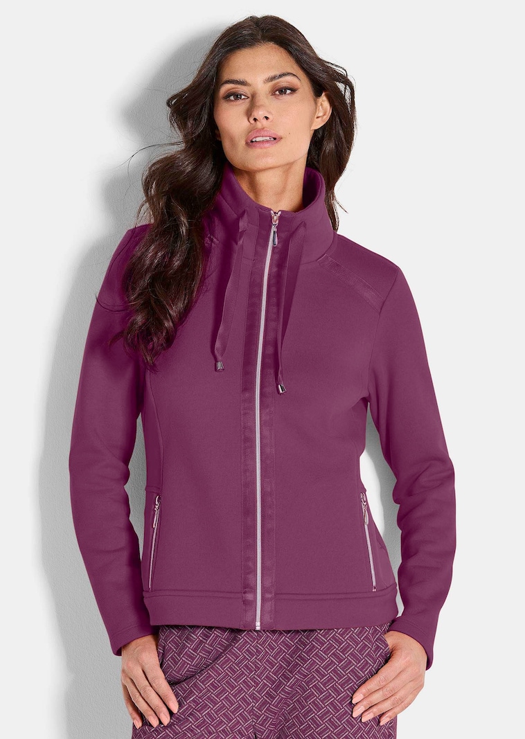 Schwere Sweatjacke mit Bändern