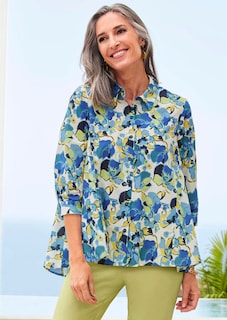 Moderne Druckbluse in legerer Form thumbnail 7