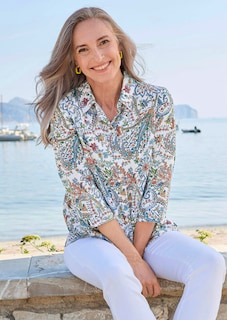 Paisley-Bluse mit Hemdkragen thumbnail 7
