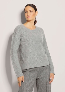 Rundhals-Pullover aus Schurwolle thumbnail 2