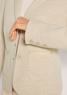 Jersey blazer with a honeycomb pattern thumbnail 6