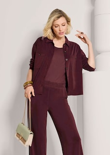 Oversize Hemdbluse mit aufgesetzten Taschen thumbnail 5