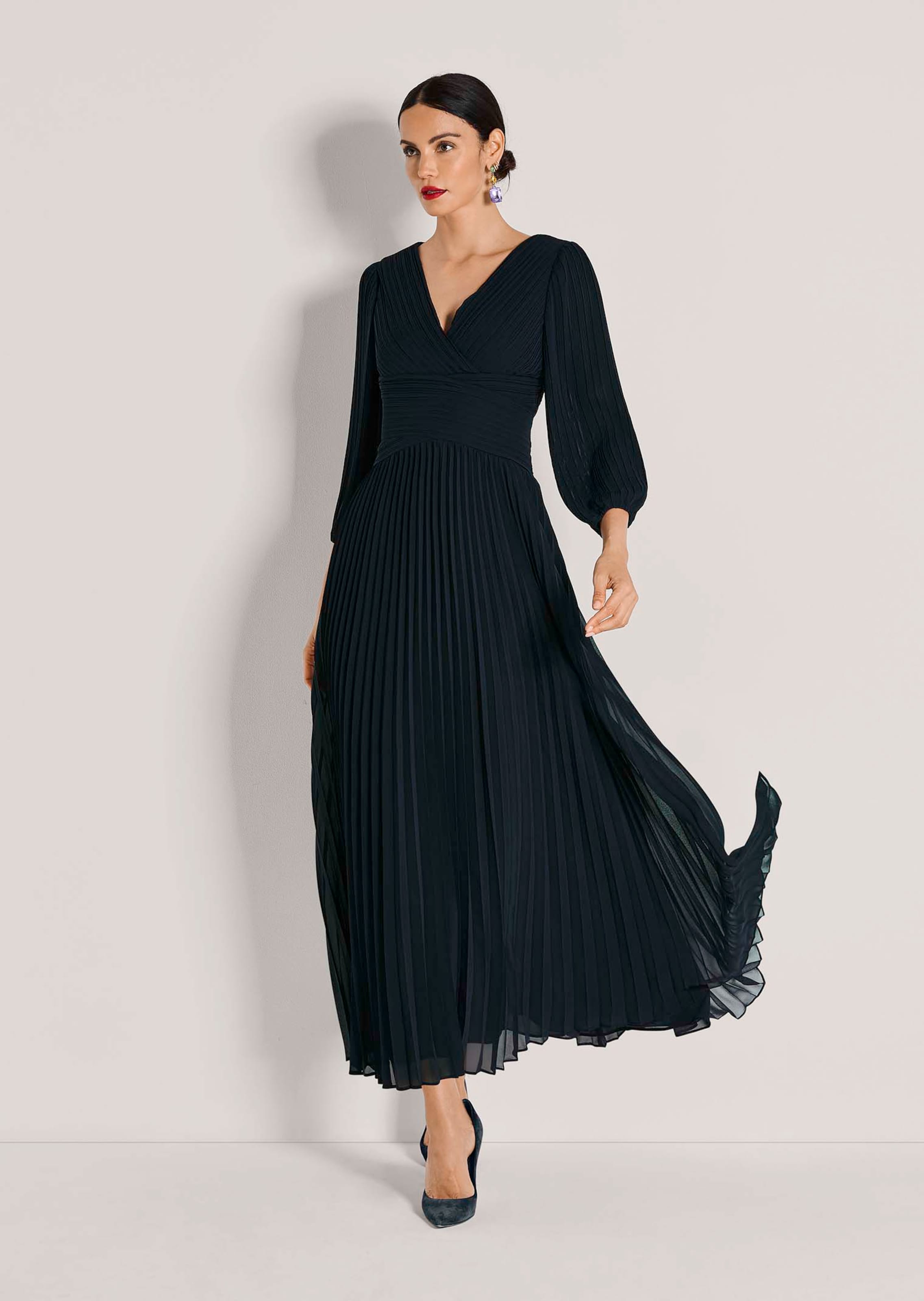 Plissee-Kleid aus Chiffon