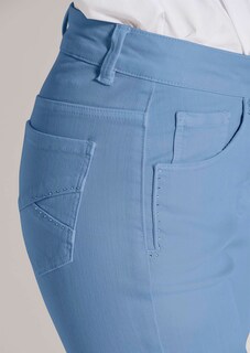 Jean slim cinq poches avec détails stras thumbnail 5