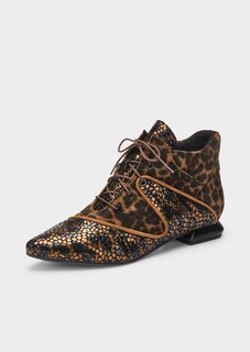 Stiefelette mit Animalprint und Metallic-Effekt thumbnail 1