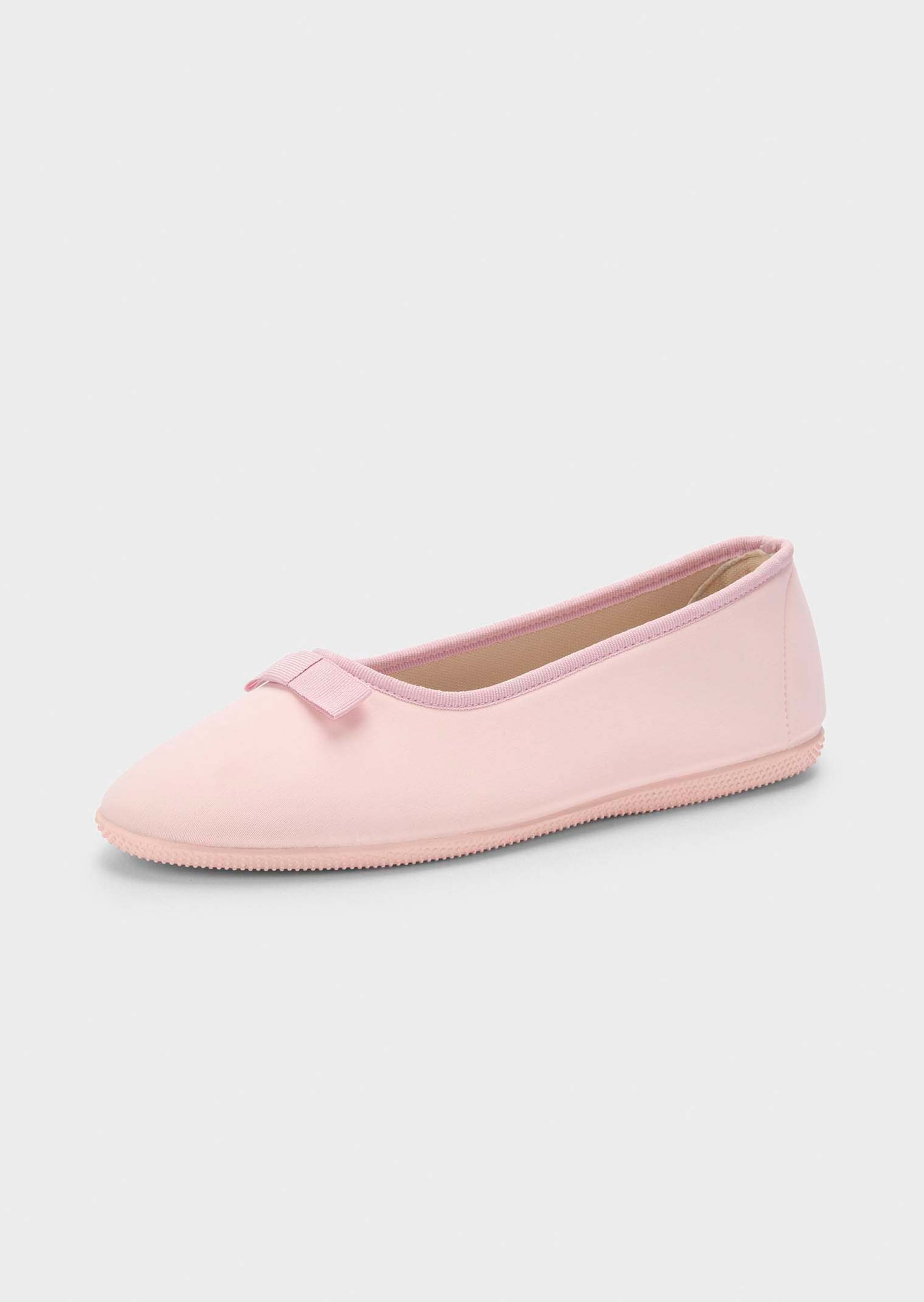 Ballerina pantoffels met zool met grip