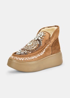 Leder-Boots mit Schmuckapplikation thumbnail 1
