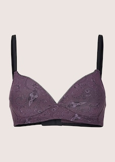 Non-wired bra with a paisley print thumbnail 4