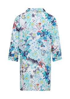 Schmeichelhafte Tunika-Druckbluse aus Baumwolle thumbnail 3