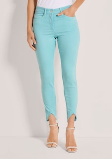 Slim-fit jeans met rafelzoom thumbnail 2