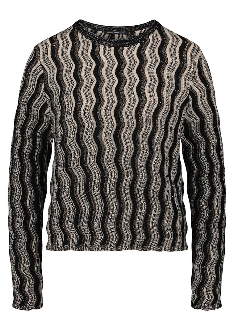 Strickpullover mit Wellenmuster