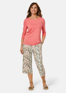 Jersey-Culotte VERA mit Blättermuster thumbnail 2