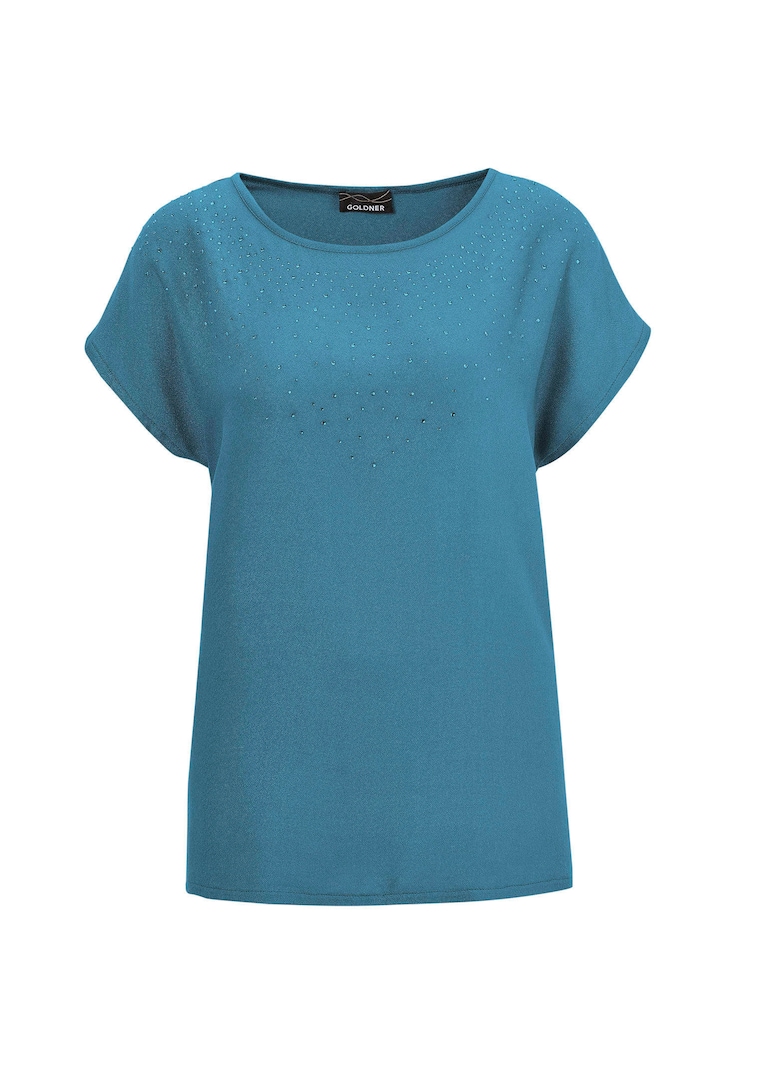 Bluse mit Glitzersteinen