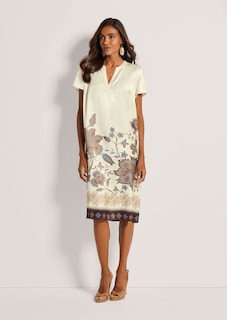 Viskosekleid mit Bordüre und Blütenmotiven thumbnail 2