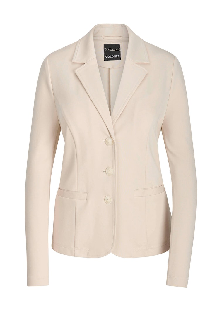Jersey blazer met reverskraag