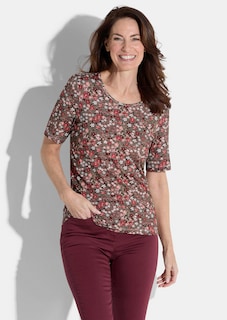 Jersey-Shirt mit Millefleurs-Print thumbnail 1