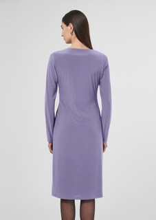 Langarm-Kleid mit seitlicher Raffung thumbnail 3