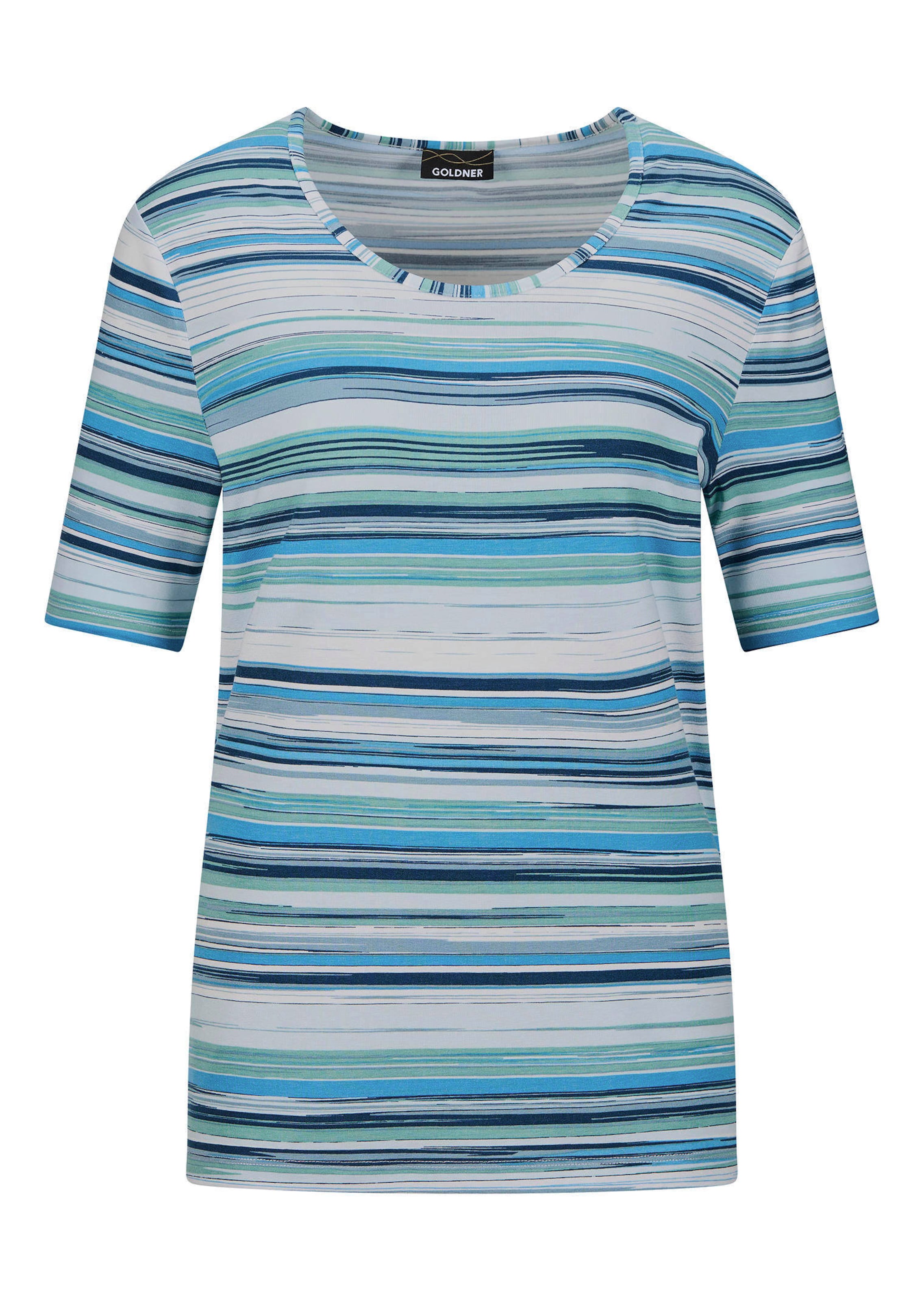 Shirt van viscose in streepdessin