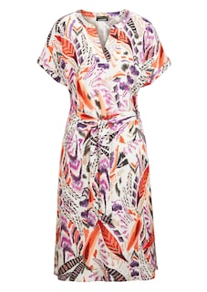 Druckkleid mit bedruckten Federn thumbnail 6