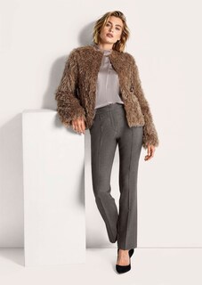 Glamouröse Shirtjacke in Feder-Optik thumbnail 5