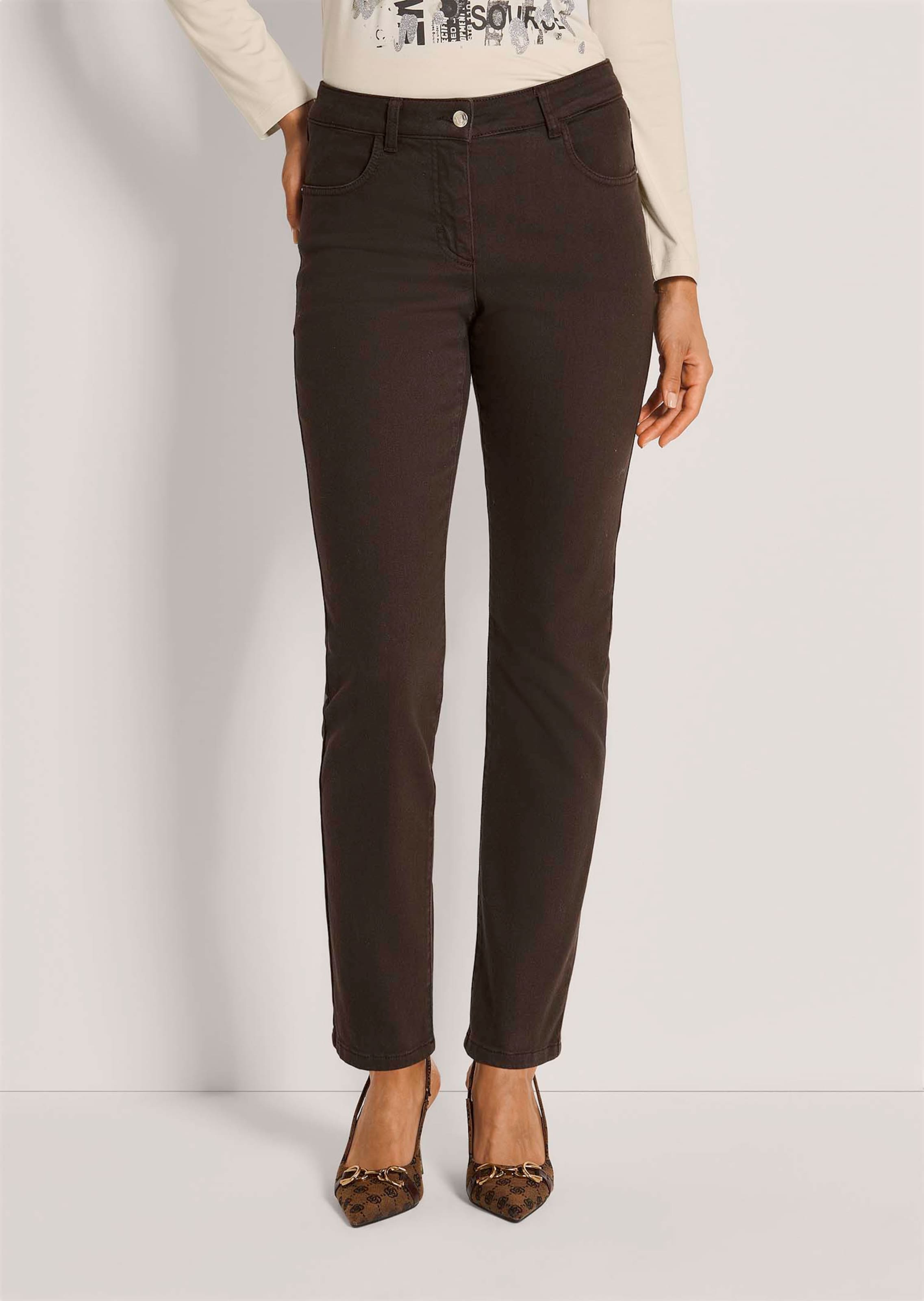 Schmal zulaufende Jeans mit Formbund