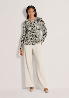 Kaschmirpullover mit Leopardenmuster thumbnail 3