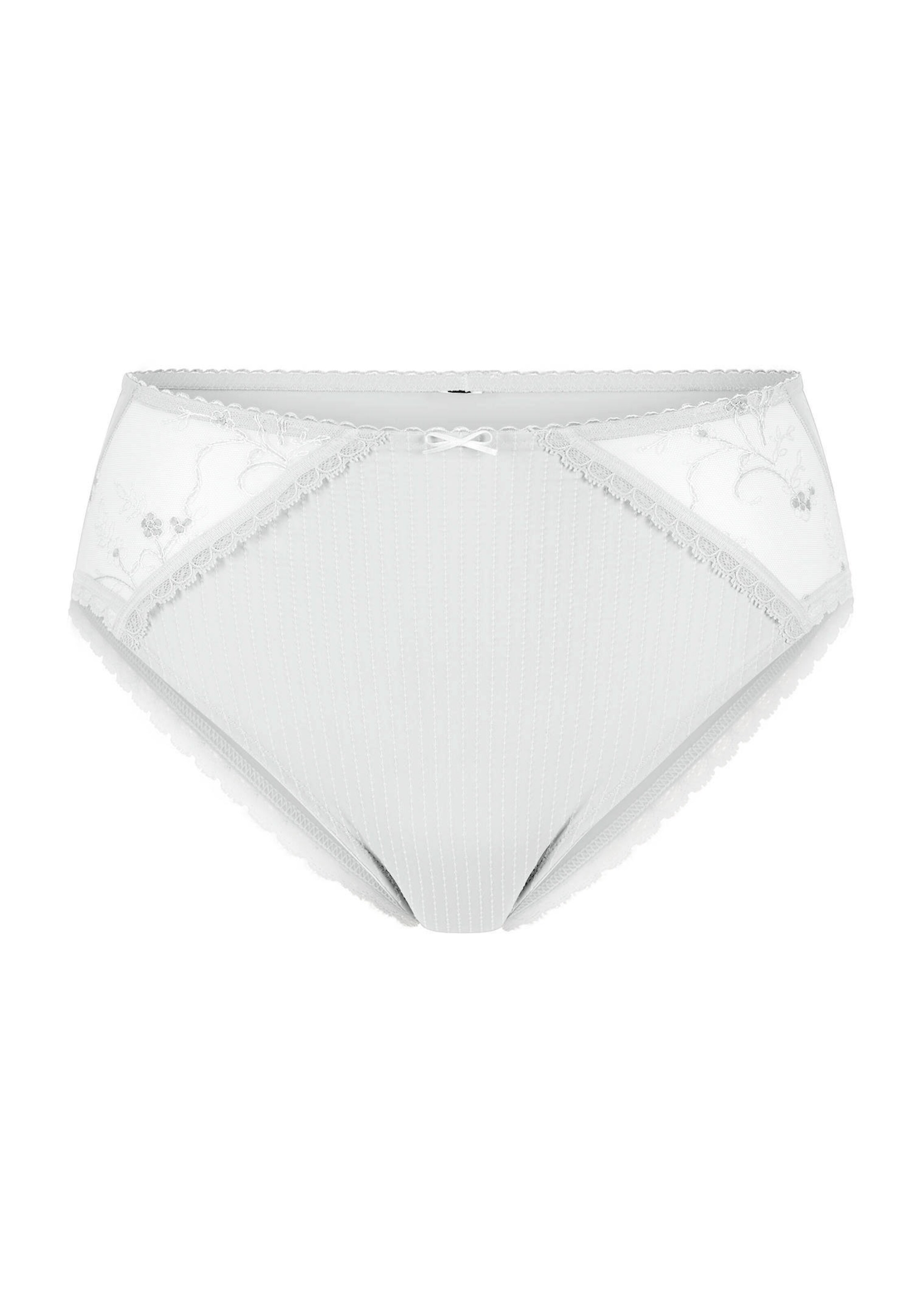 Slip taille haute avec dentelle thumbnail 4