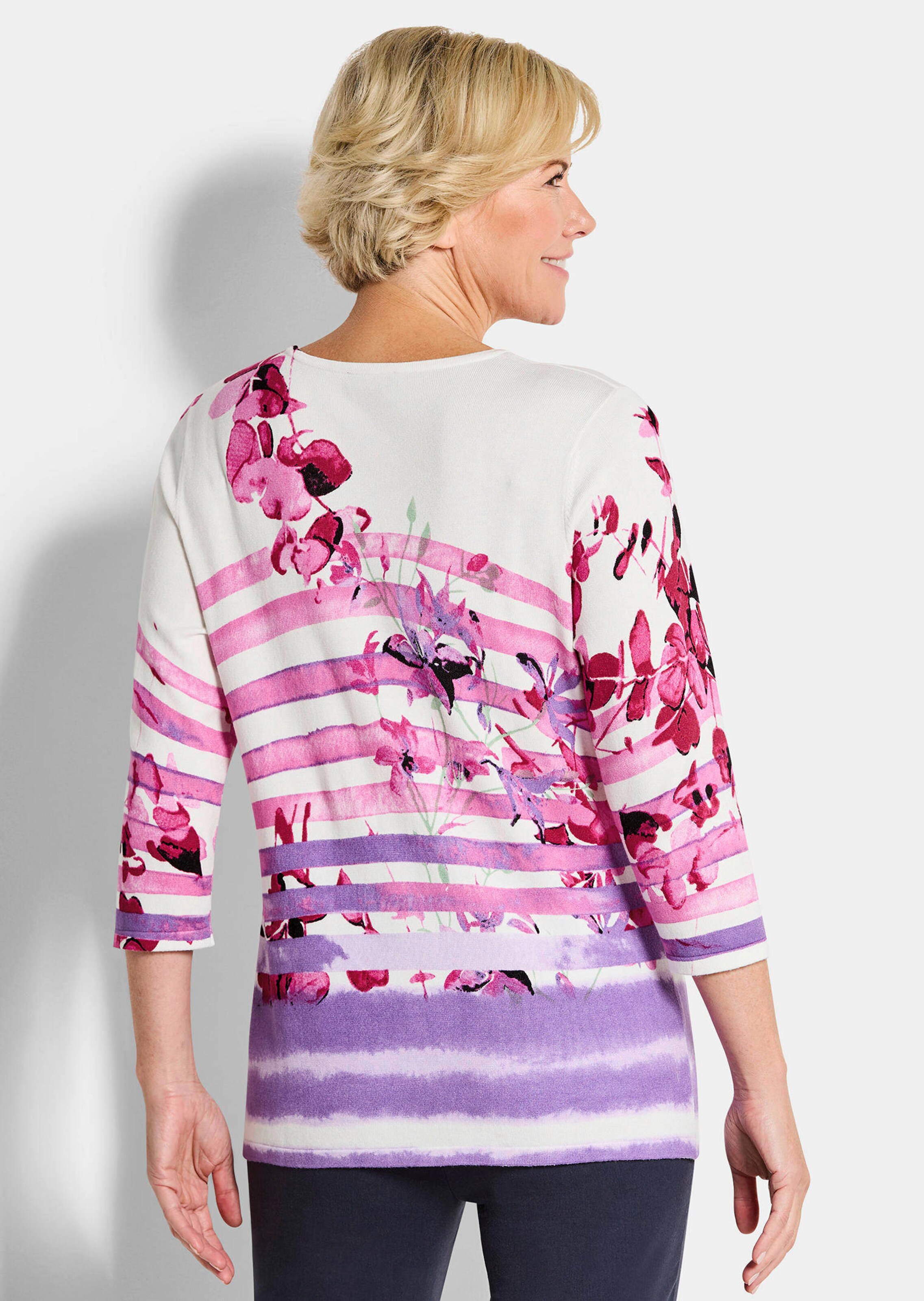 Onderhoudsarme pullover met boothals thumbnail 3