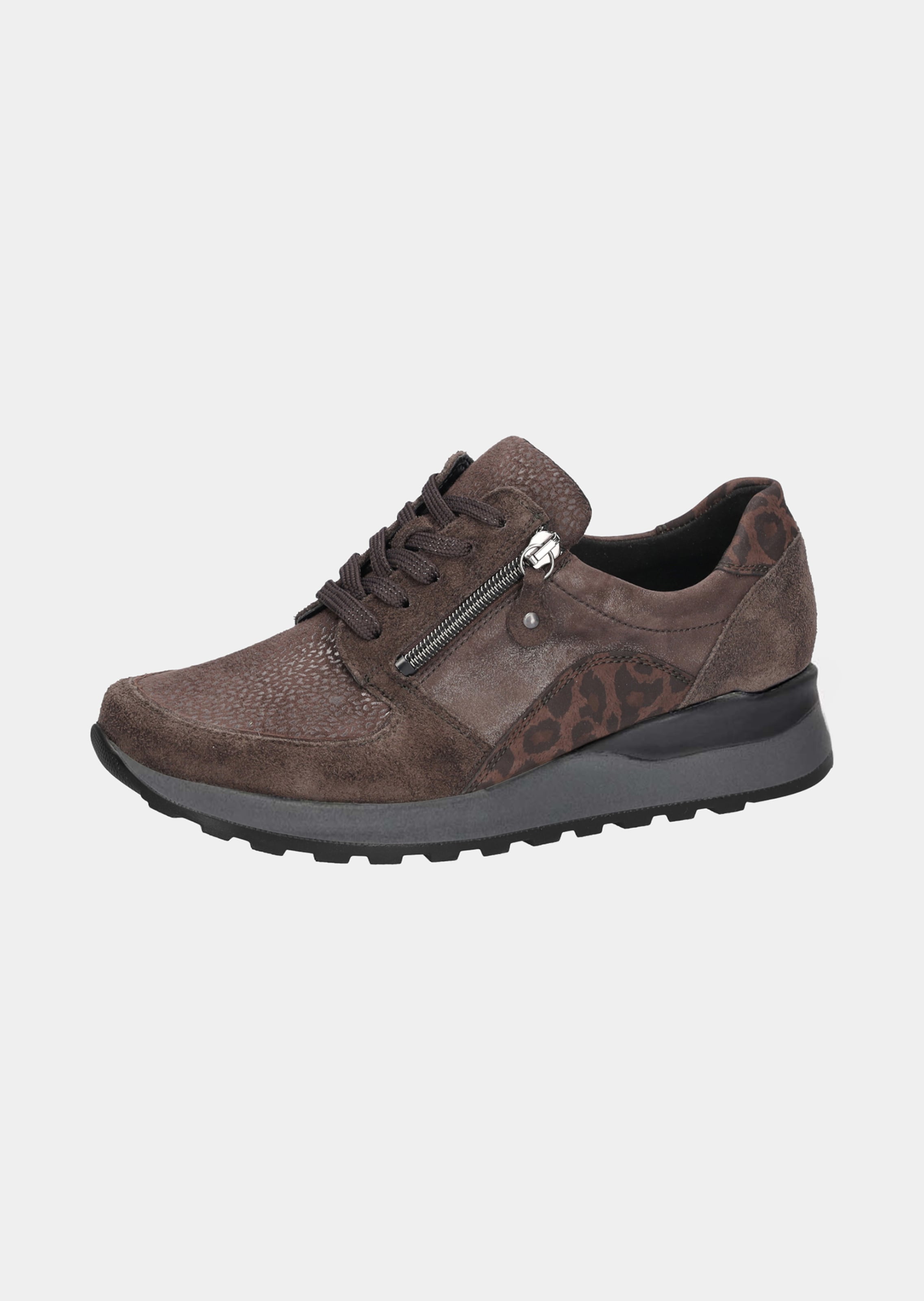 Hallux-Sneaker in Leder-Textil-Mix