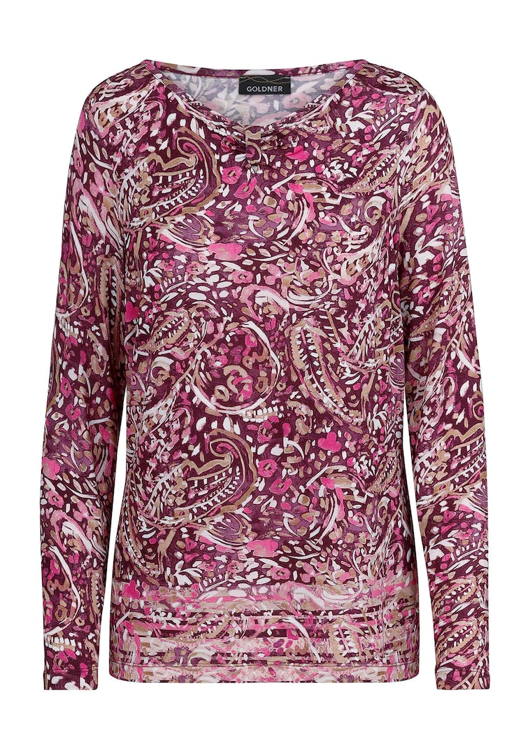 T-shirt à manches longues en jersey de viscose