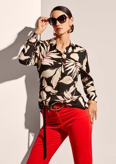 Bluse aus zarter Viskose mit Blütenprint thumbnail 4