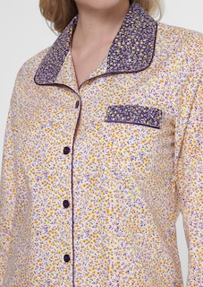 Bedruckter Pyjama aus reiner Baumwolle thumbnail 6